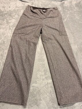Kollontai - Wide-Leg Knit Pants in Marled Gray